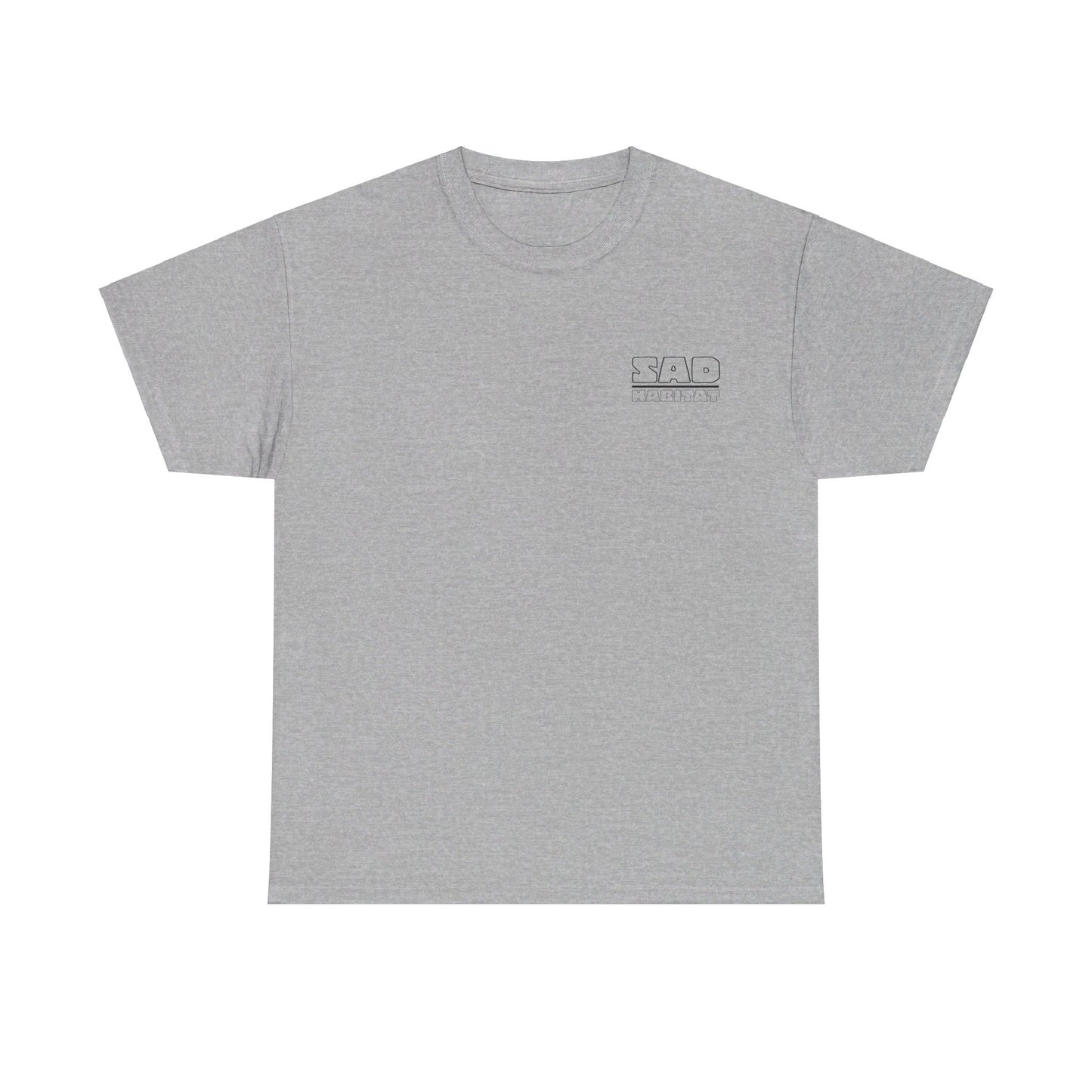 Unisex Sad Habitat Logo Heavy Cotton Tee