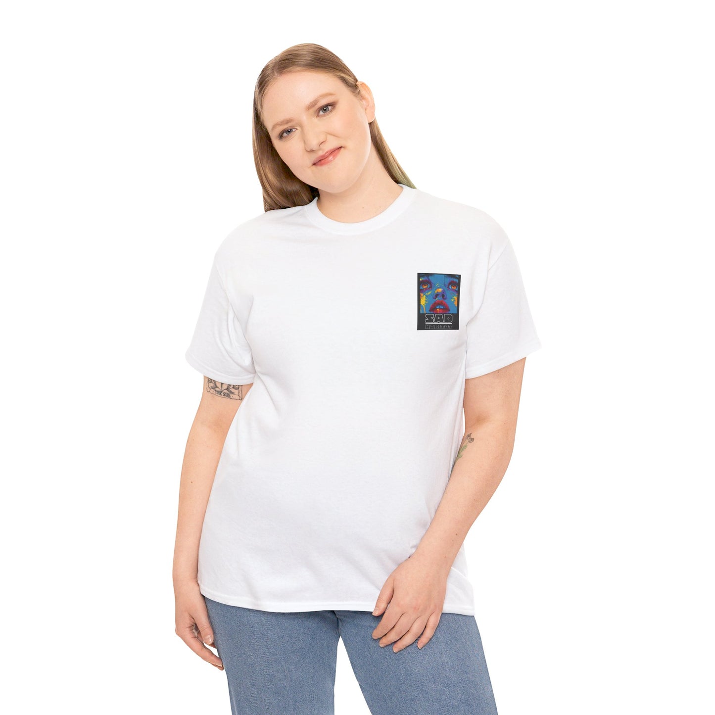 Unisex Sad Habitat Printed Heavy Cotton Tee