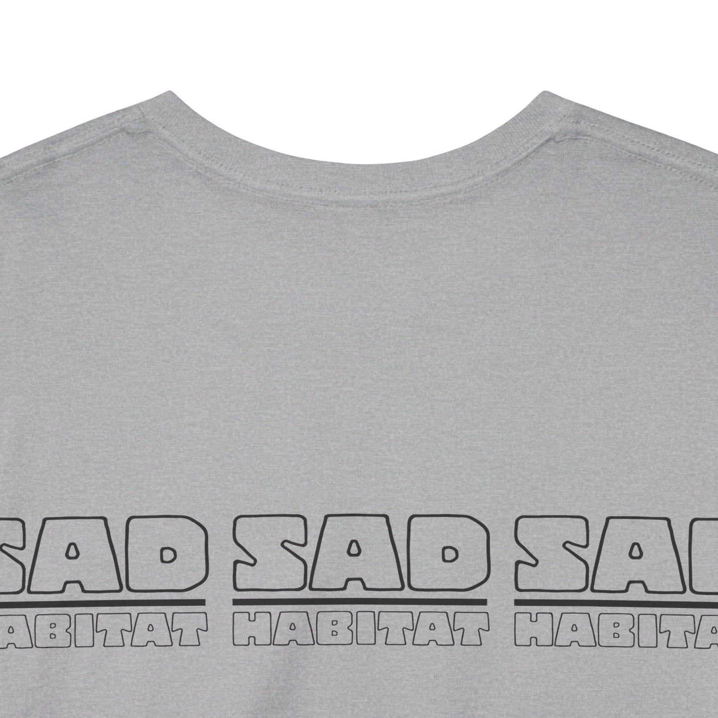 Unisex Sad Habitat Printed Heavy Cotton Tee