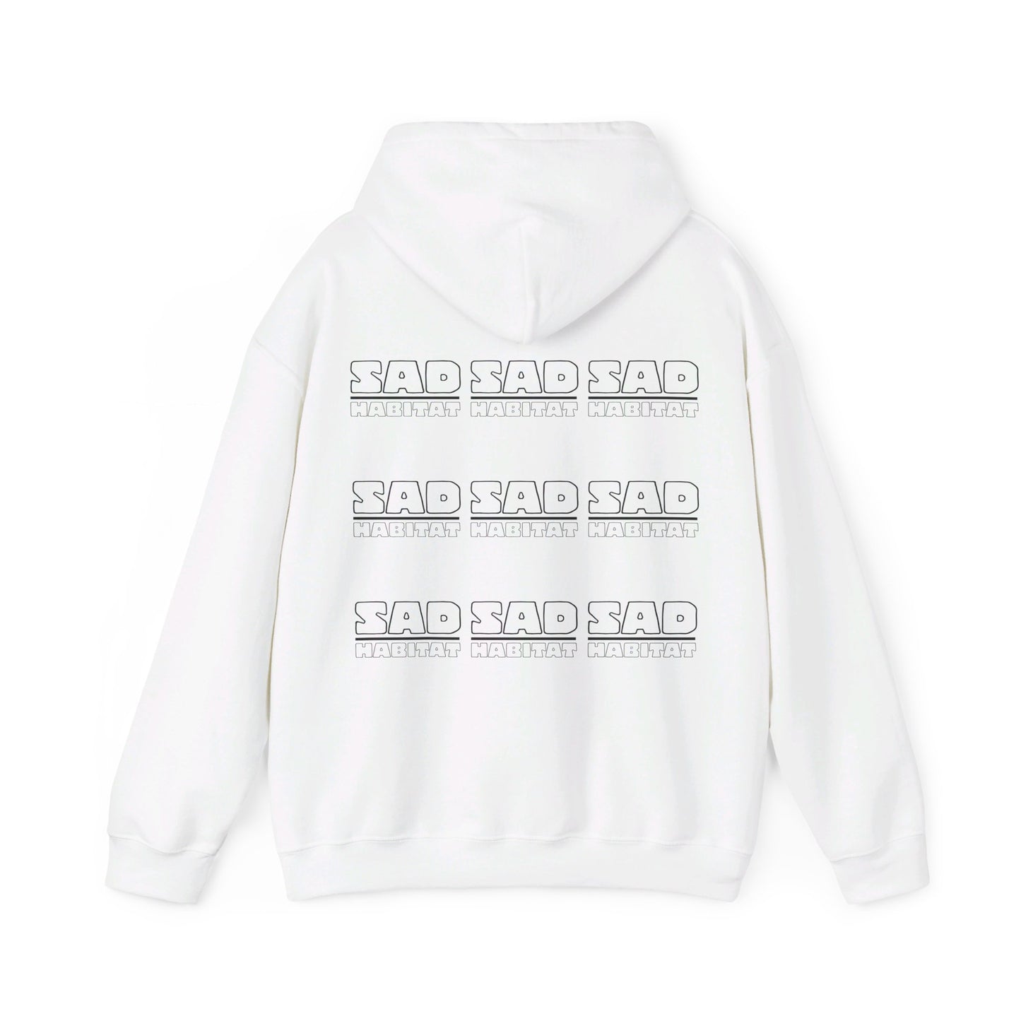 Unisex Sad Habitat Printed Heavy Blend™ Hooded Sweatshirt