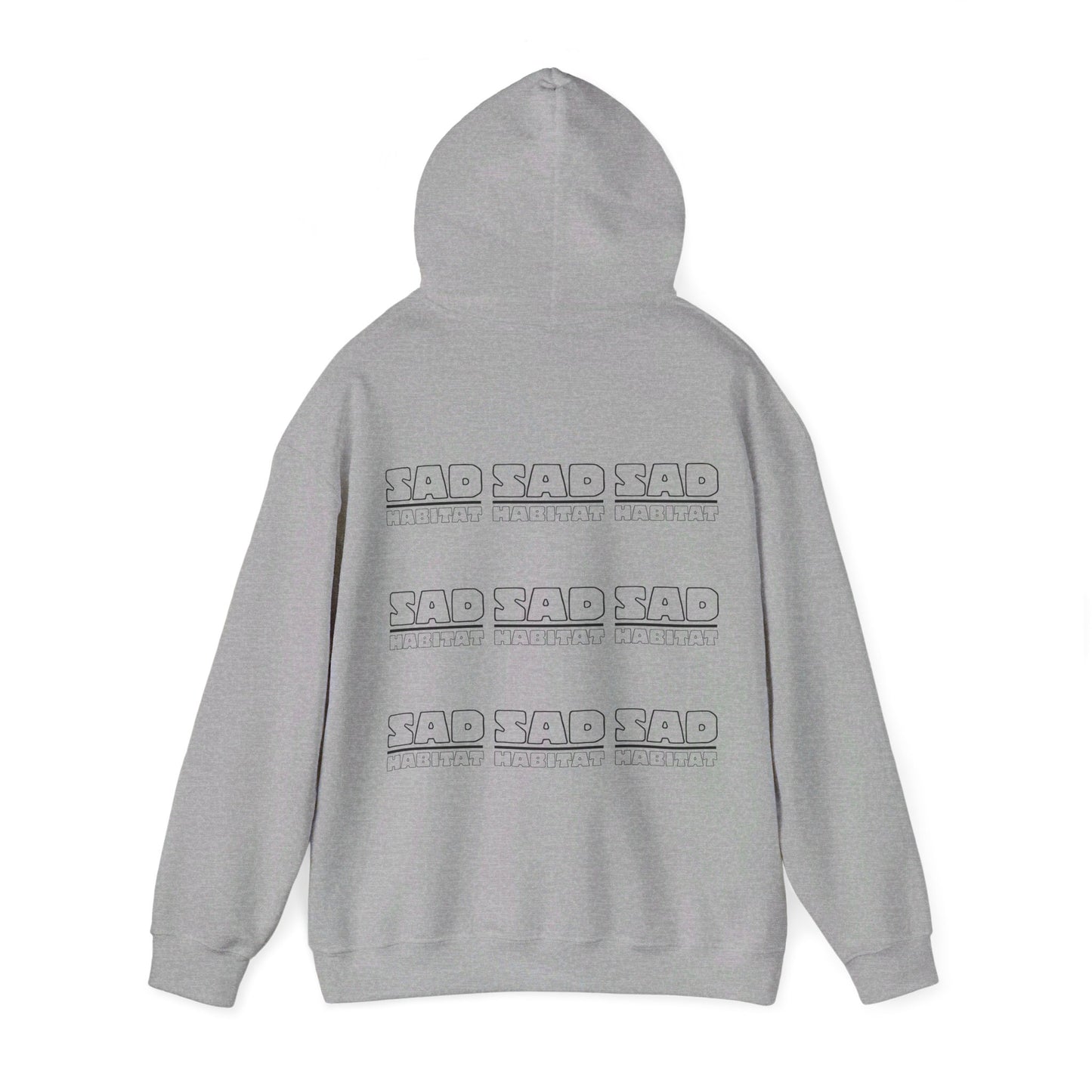 Unisex Sad Habitat Printed Heavy Blend™ Hooded Sweatshirt