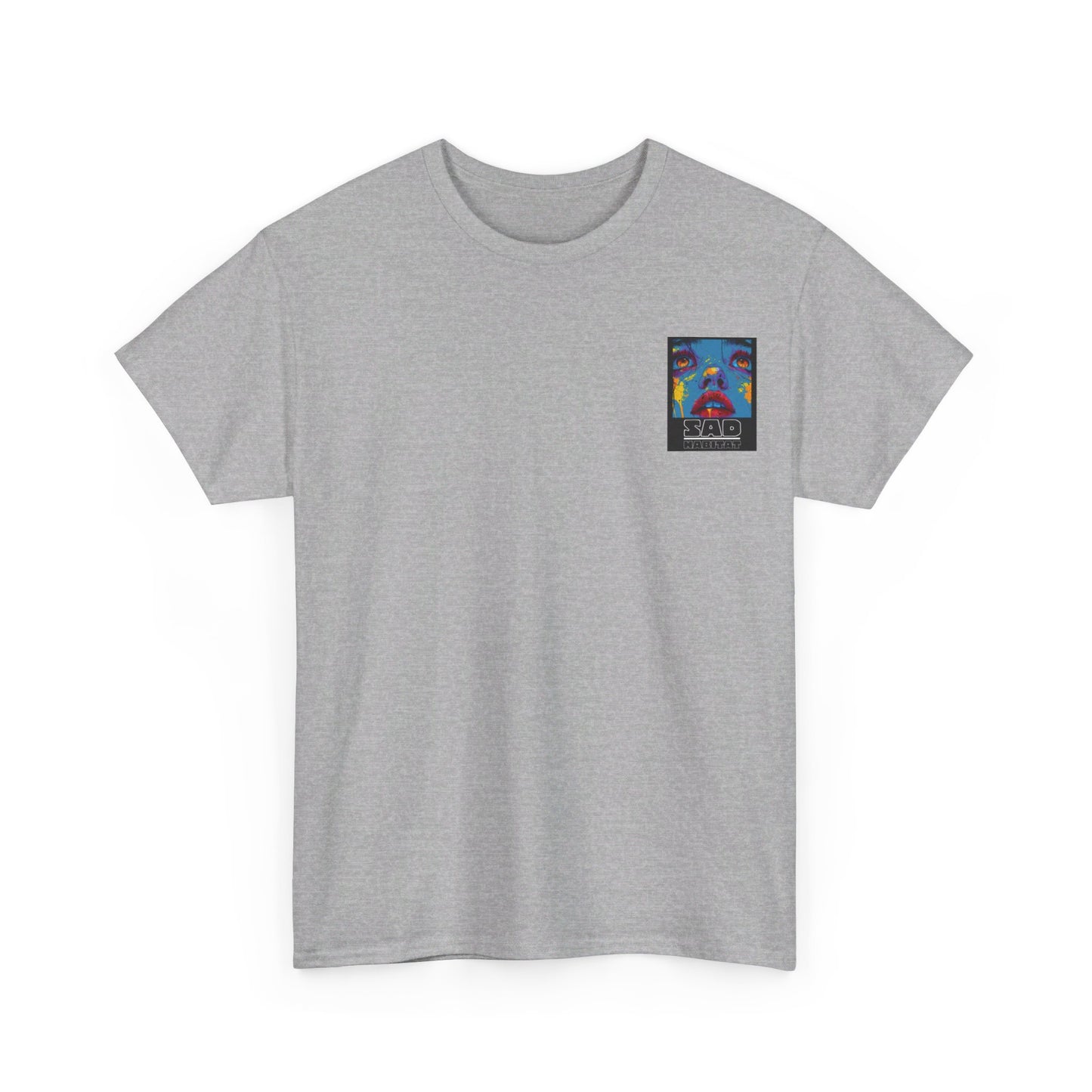 Unisex Sad Habitat Printed Heavy Cotton Tee