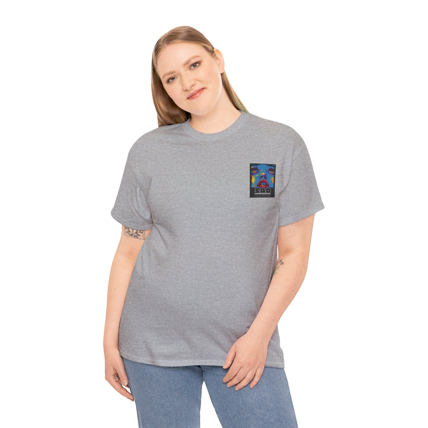 Unisex Sad Habitat Printed Heavy Cotton Tee